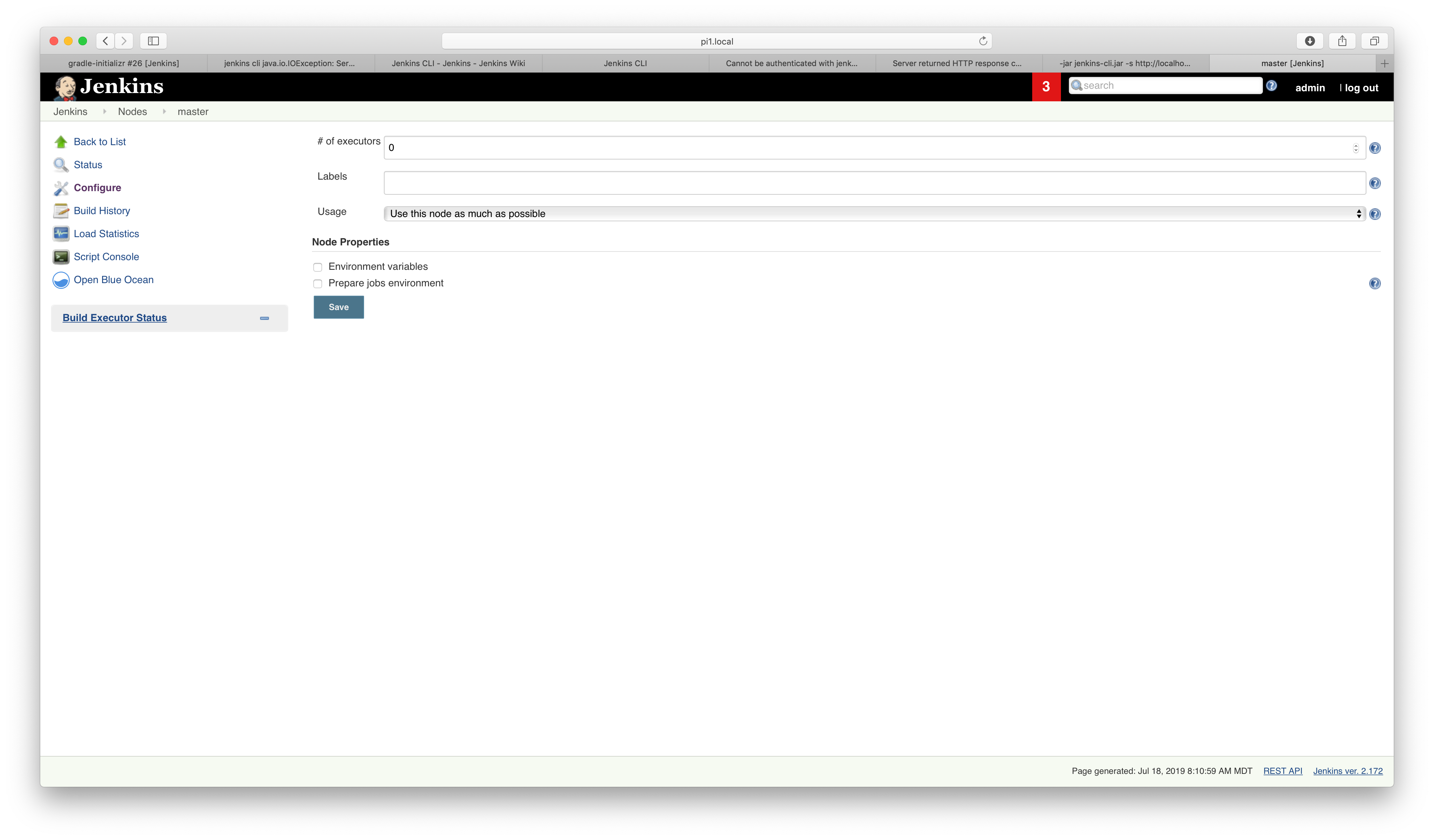 Master Configuration