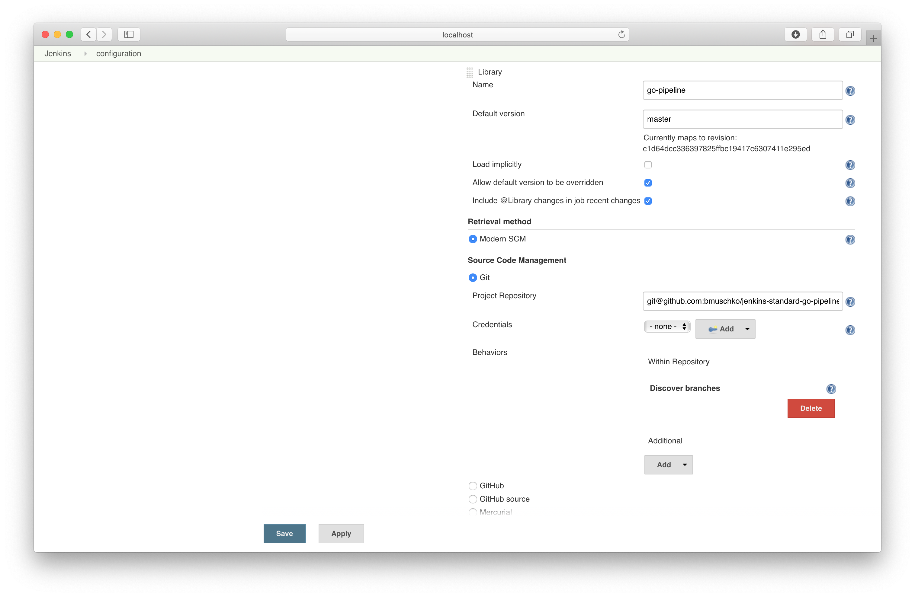 Shared Library Configuration