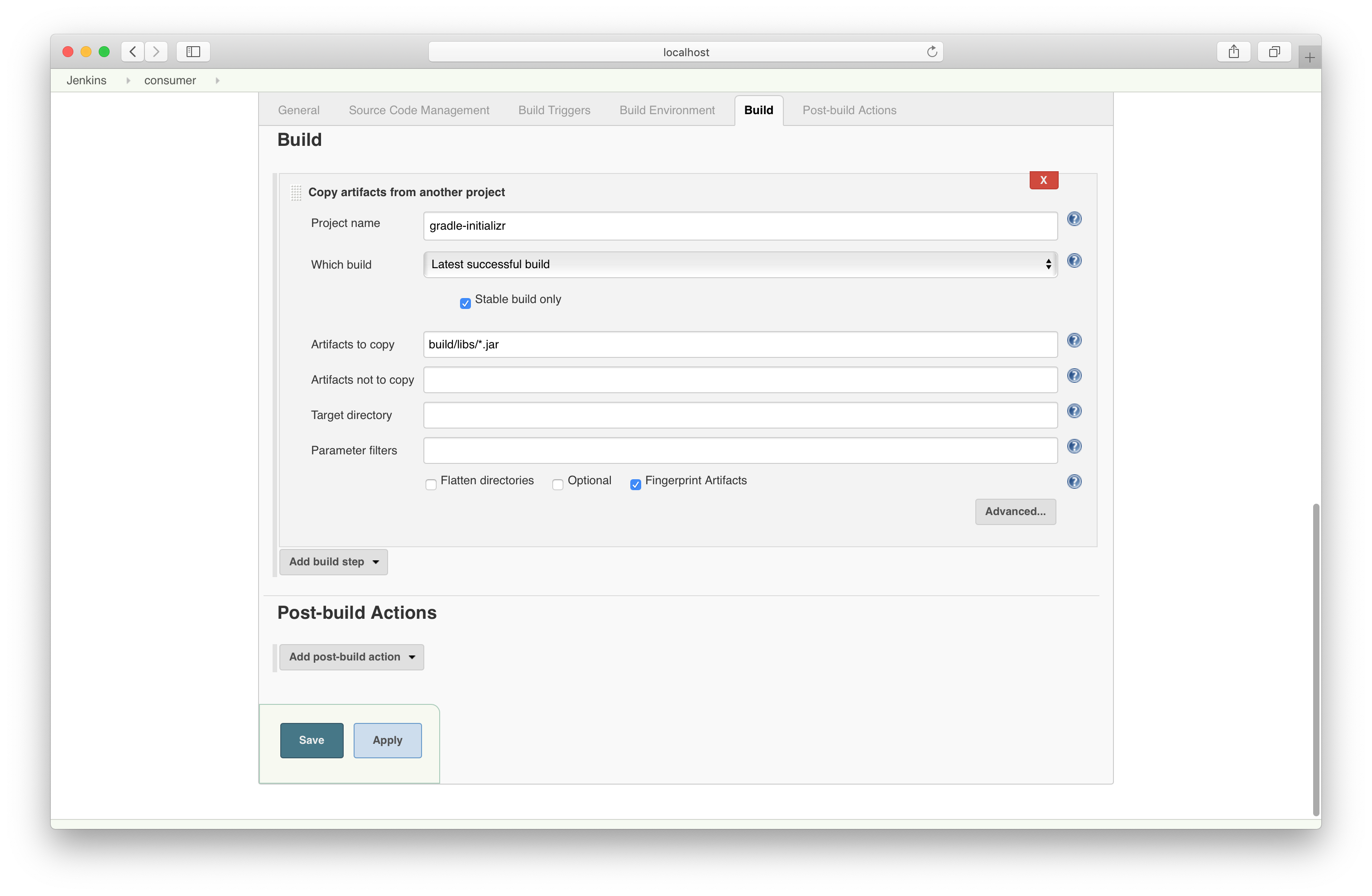 Copy Artifact From Upstream