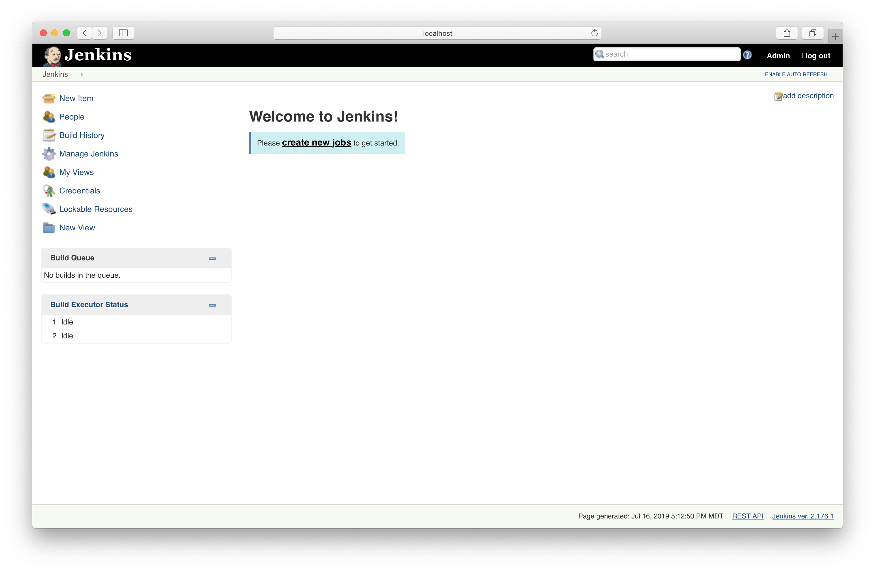 Jenkins Dashboard